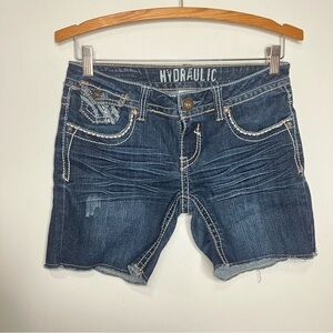 Hydraulic denim‎ shorts size 7/8